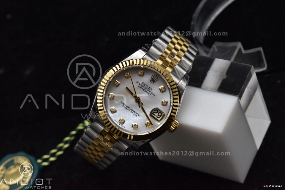 Dial GSF Diamond 542 Bracelet 316L YG MOP 278271 Ladies President 31 DateJust Steel On Colorful 0515